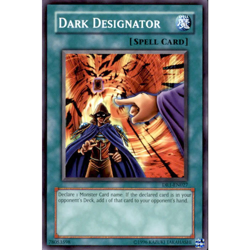 Dark Designator DR1-EN027 Yu-Gi-Oh! Card from the Dark Revelation 1 Set