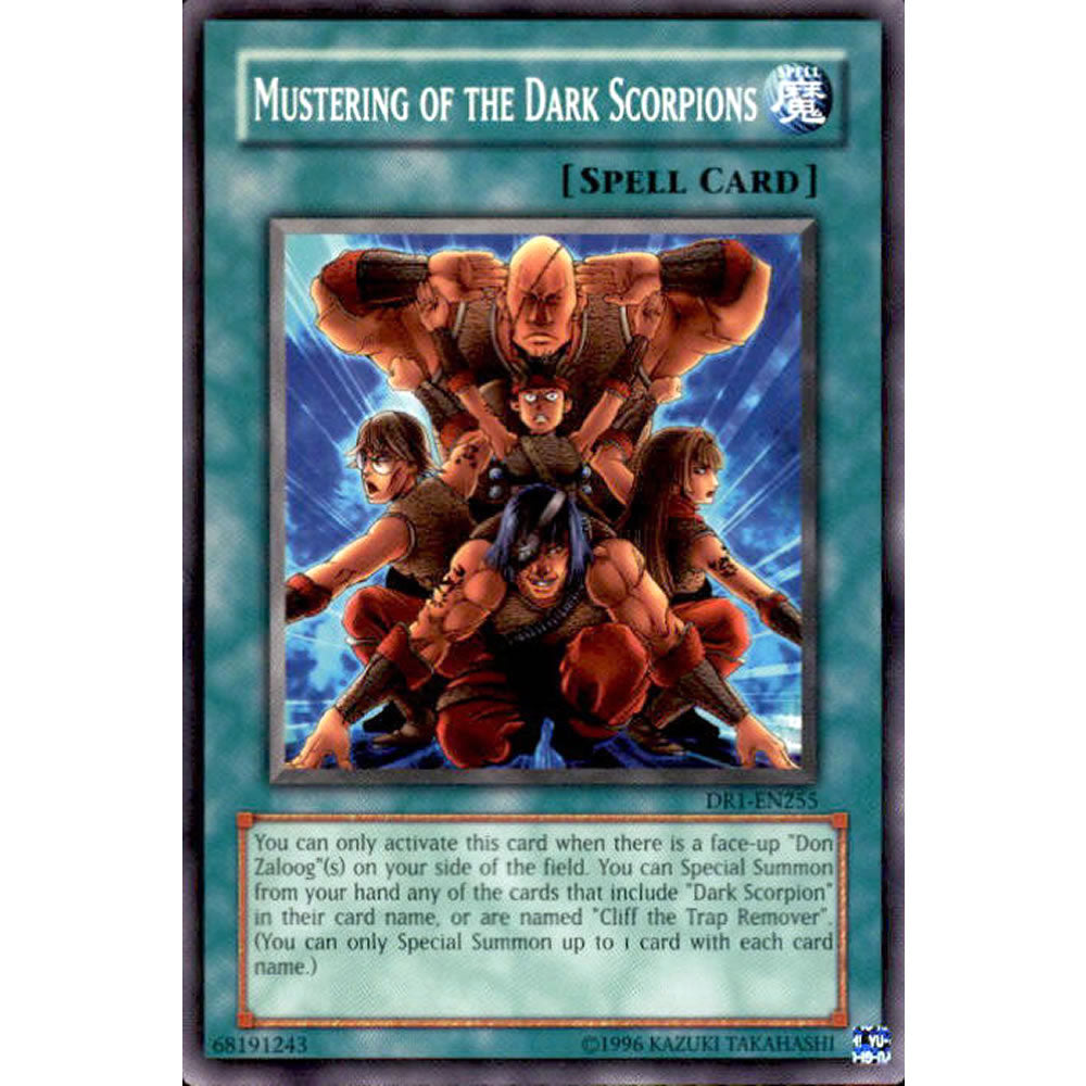 Mustering of the Dark Scorpions DR1-EN255 Yu-Gi-Oh! Card from the Dark Revelation 1 Set