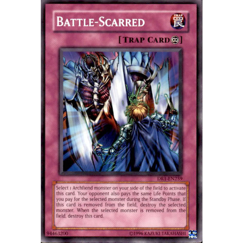Battle-Scarred DR1-EN259 Yu-Gi-Oh! Card from the Dark Revelation 1 Set