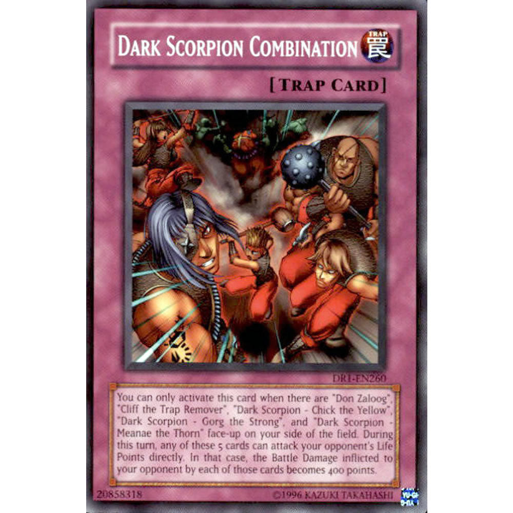 Dark Scorpion Combination DR1-EN260 Yu-Gi-Oh! Card from the Dark Revelation 1 Set