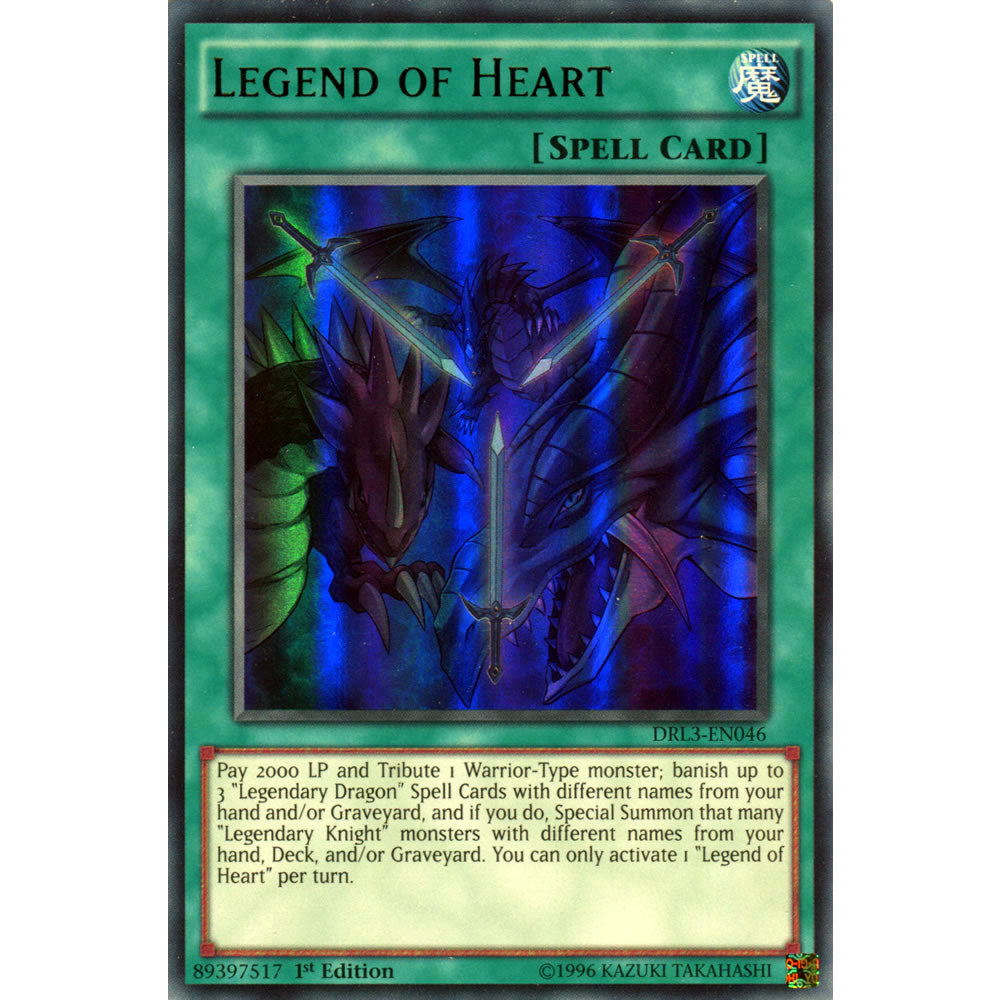 Legend of Heart DRL3-EN046 Yu-Gi-Oh! Card from the Dragons of Legend Unleashed Set