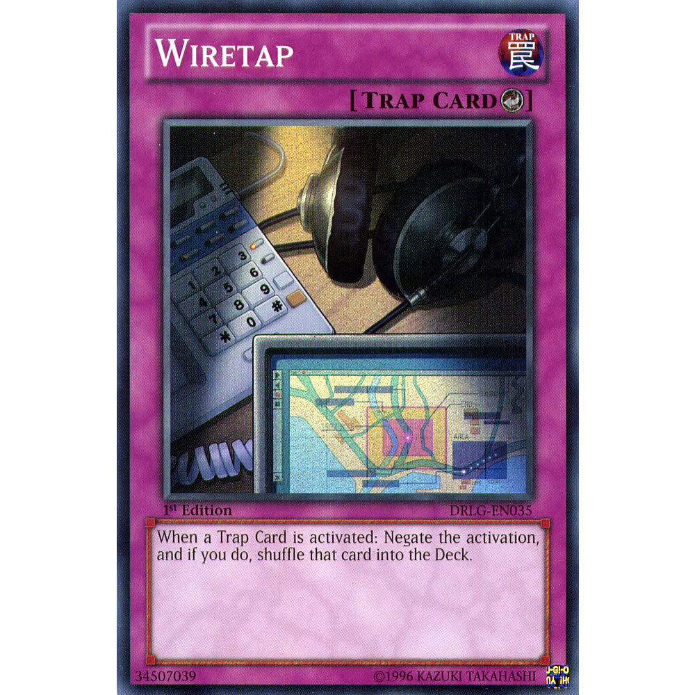 Wiretap DRLG-EN035 Yu-Gi-Oh! Card from the Dragons of Legend Set