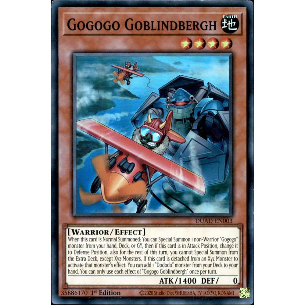 Gogogo Goblindbergh DUAD-EN003 Yu-Gi-Oh! Card from the Duelist's Advance Set