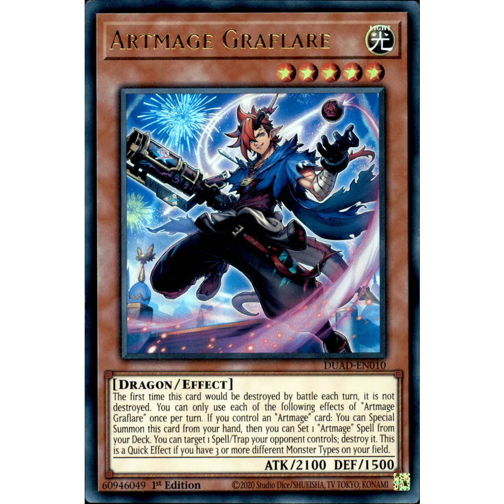 Artmage Graflare DUAD-EN010 Yu-Gi-Oh! Card from the Duelist's Advance Set