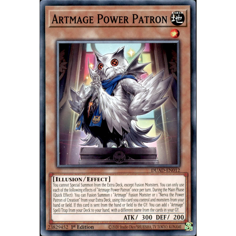 Artmage Power Patron DUAD-EN012 Yu-Gi-Oh! Card from the Duelist's Advance Set