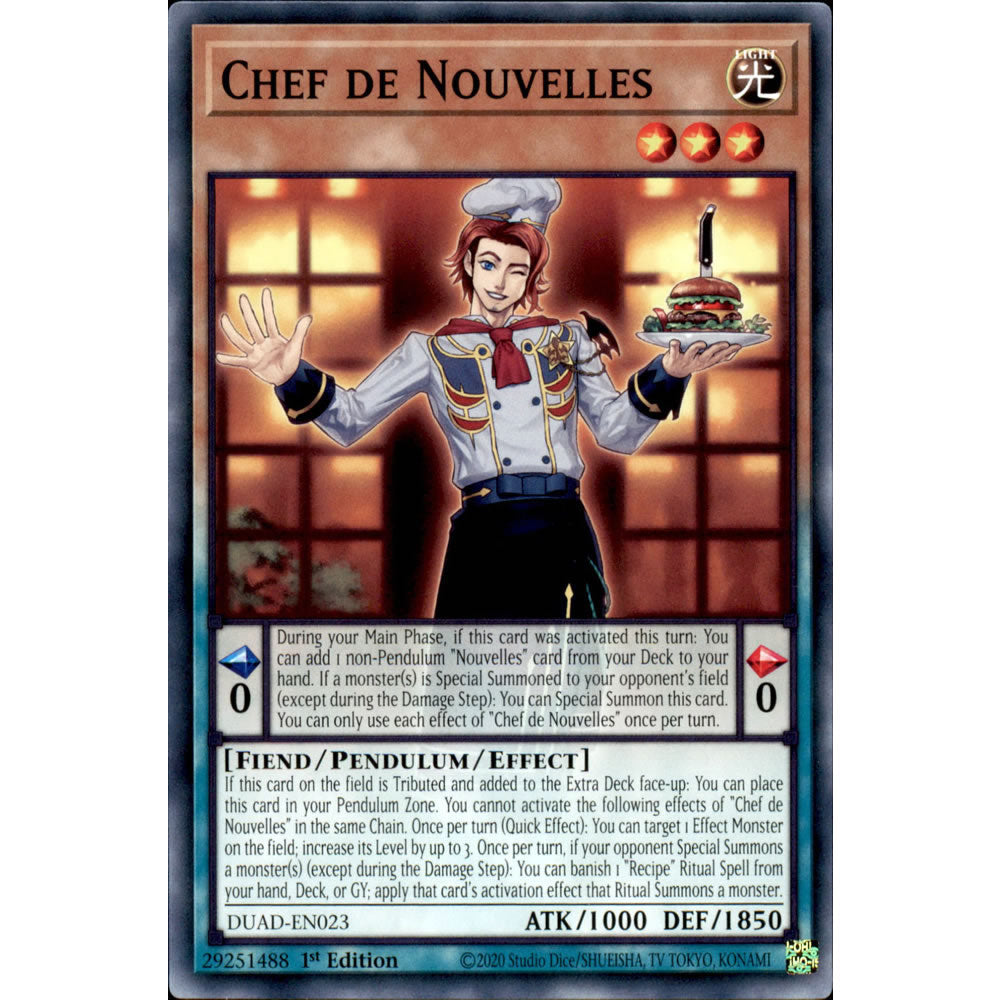 Chef de Nouvelles DUAD-EN023 Yu-Gi-Oh! Card from the Duelist's Advance Set