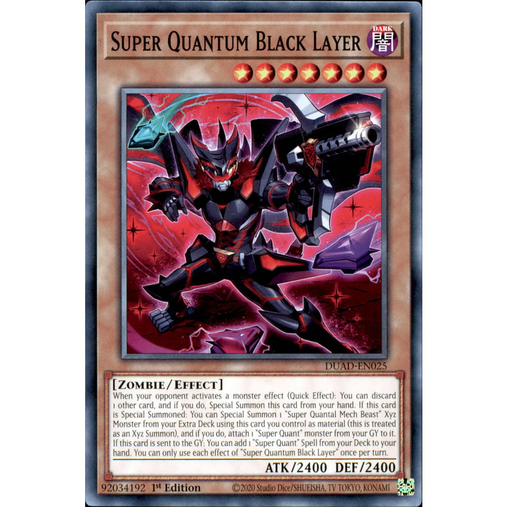 Super Quantum Black Layer DUAD-EN025 Yu-Gi-Oh! Card from the Duelist's Advance Set