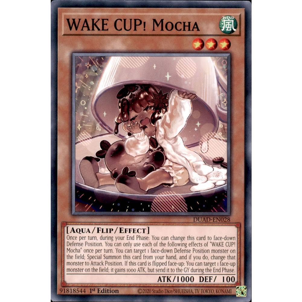 WAKE CUP! Mocha DUAD-EN028 Yu-Gi-Oh! Card from the Duelist's Advance Set