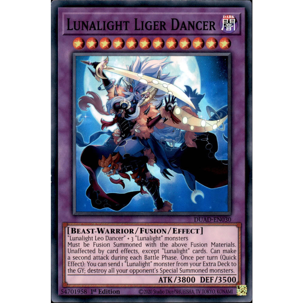Lunalight Liger Dancer DUAD-EN030 Yu-Gi-Oh! Card from the Duelist's Advance Set