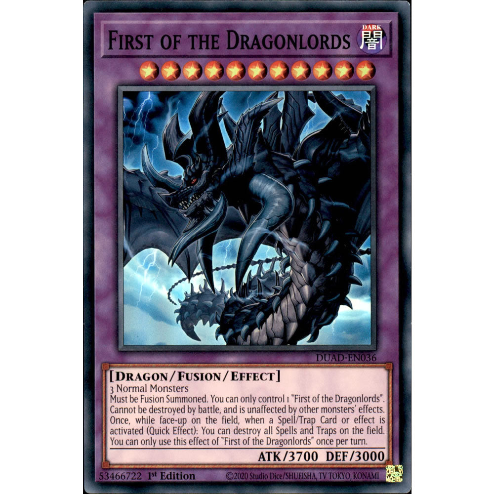 First of the Dragonlords DUAD-EN036 Yu-Gi-Oh! Card from the Duelist's Advance Set