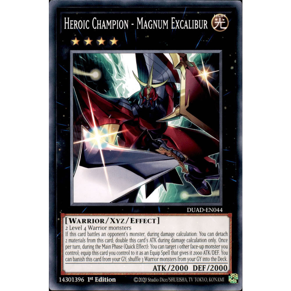 Heroic Champion - Magnum Excalibur DUAD-EN044 Yu-Gi-Oh! Card from the Duelist's Advance Set