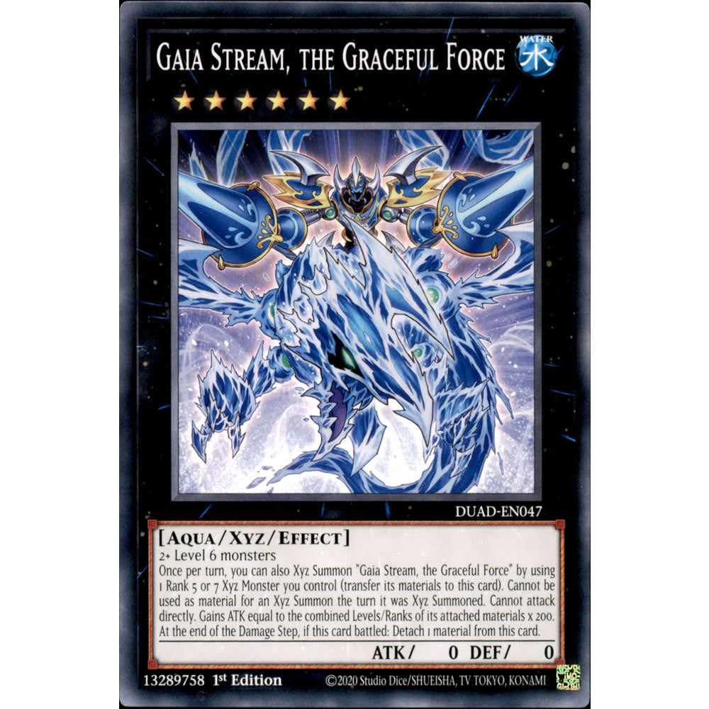 Gaia Stream, the Graceful Force DUAD-EN047 Yu-Gi-Oh! Card from the Duelist's Advance Set
