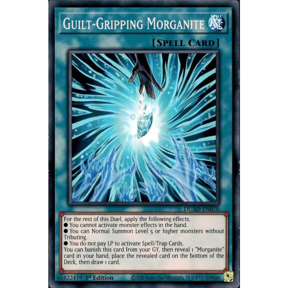 Guilt-Gripping Morganite DUAD-EN070 Yu-Gi-Oh! Card from the Duelist's Advance Set