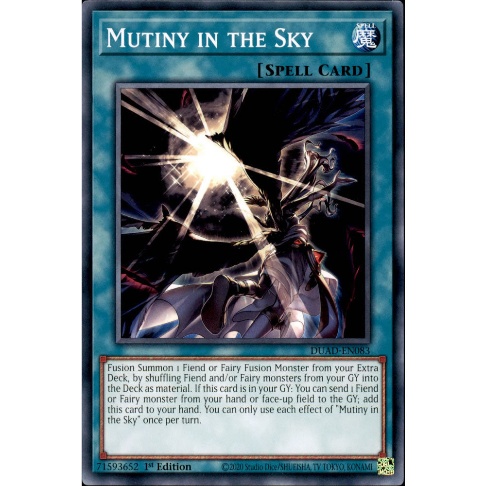 Mutiny in the Sky DUAD-EN083 Yu-Gi-Oh! Card from the Duelist's Advance Set