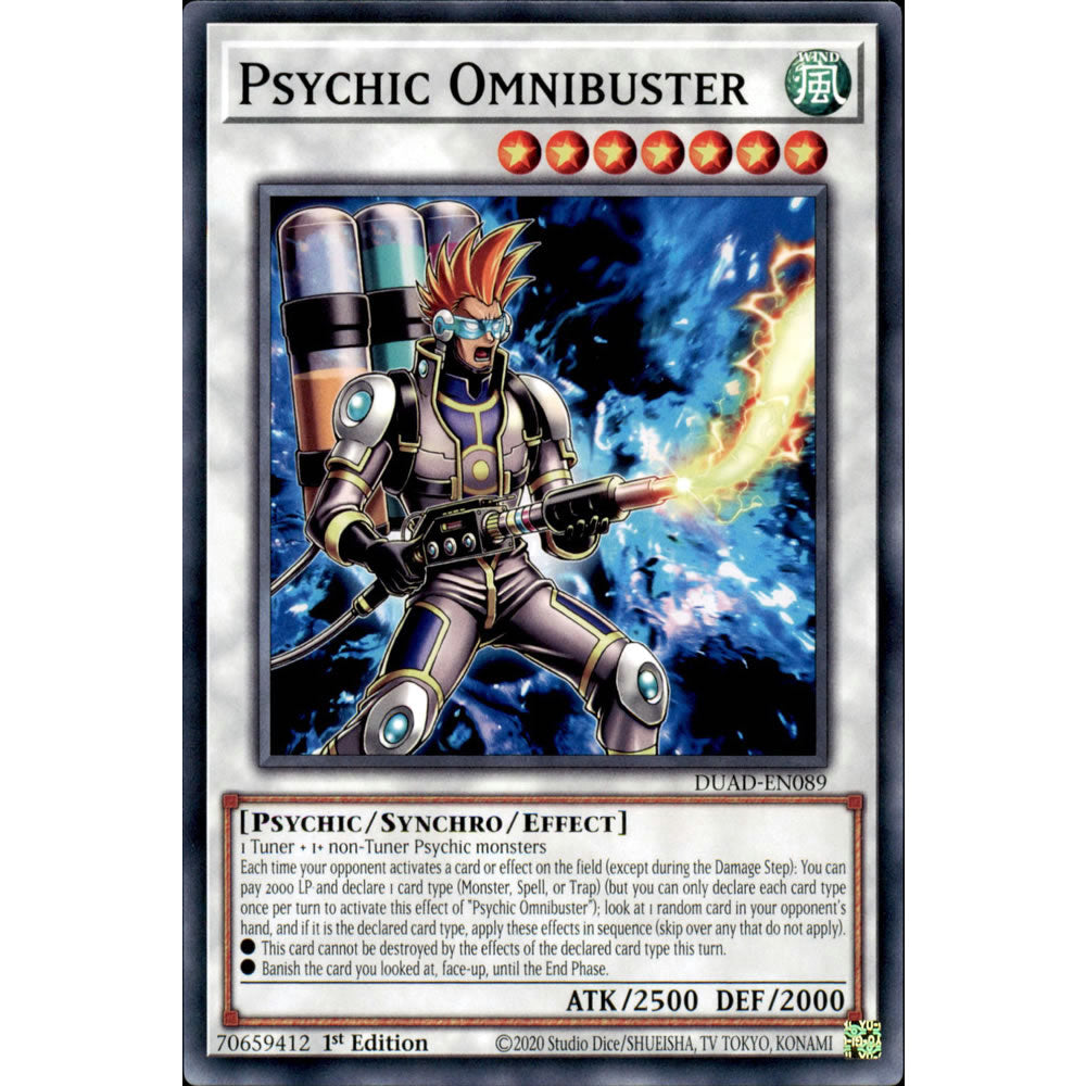 Psychic Omnibuster DUAD-EN089 Yu-Gi-Oh! Card from the Duelist's Advance Set