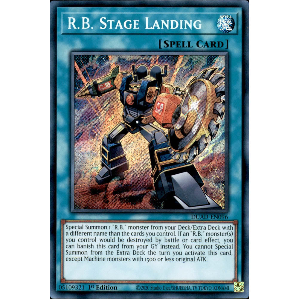 R.B. Stage Landing DUAD-EN096 Yu-Gi-Oh! Card from the Duelist's Advance Set