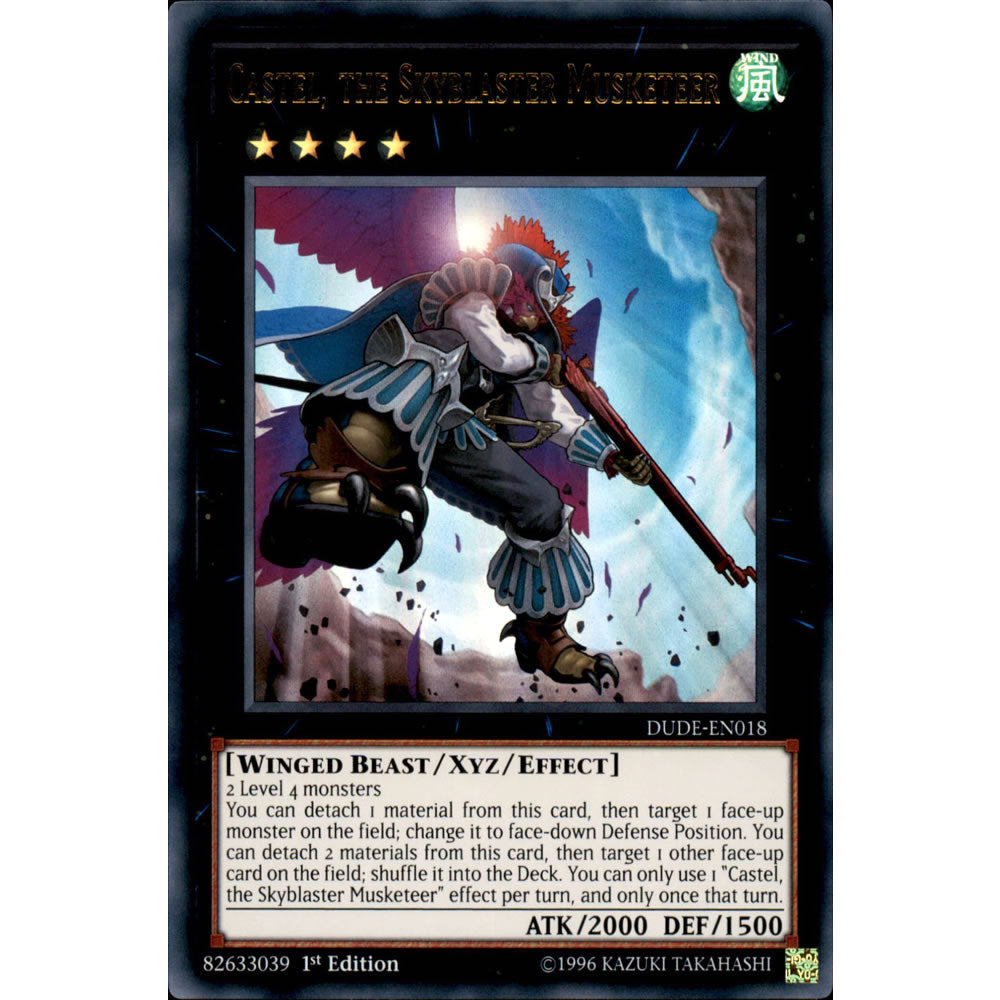 Castel, the Skyblaster Musketeer DUDE-EN018 Yu-Gi-Oh! Card from the Duel Devastator Set