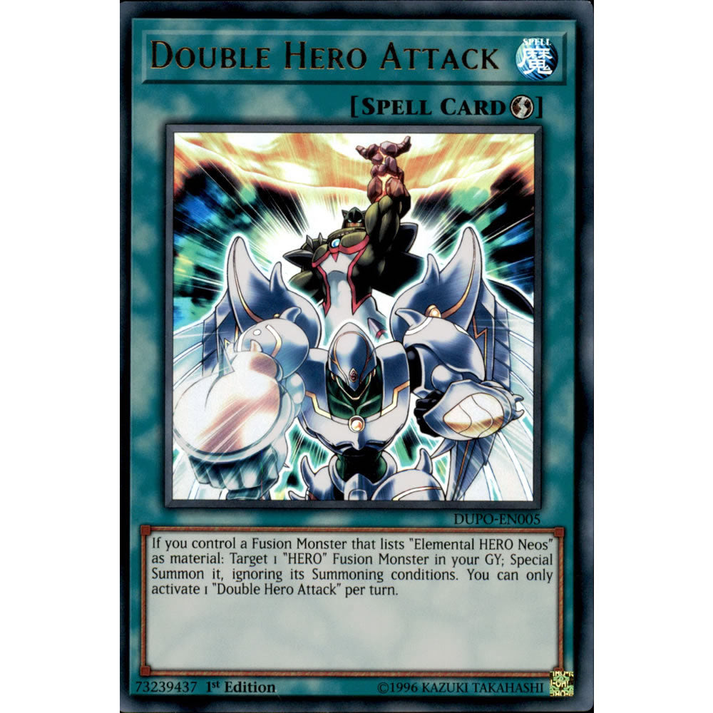 Double Hero Attack DUPO-EN005 Yu-Gi-Oh! Card Double Hero Attack DUPO-EN005 Yu-Gi-Oh! Card