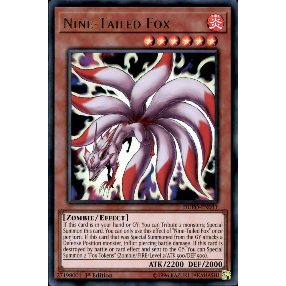 Nine-Tailed Fox DUPO-EN031 Yu-Gi-Oh! Card from the Duel Power Set