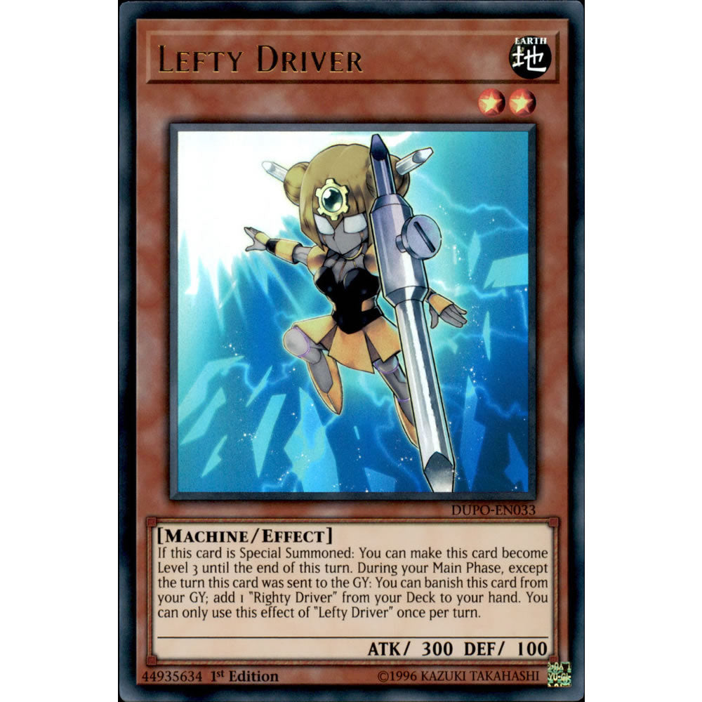 Lefty Driver DUPO-EN033 Yu-Gi-Oh! Card from the Duel Power Set