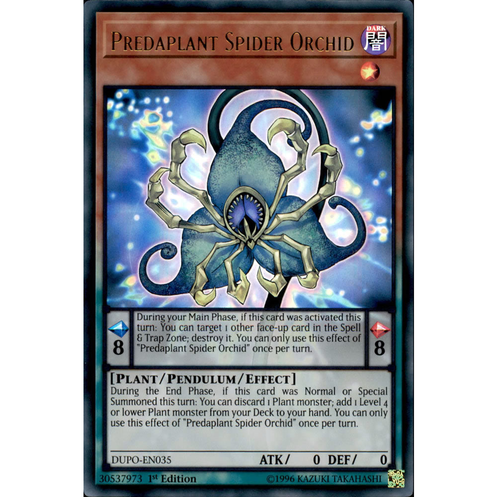 Predaplant Spider Orchid DUPO-EN035 Yu-Gi-Oh! Card from the Duel Power Set
