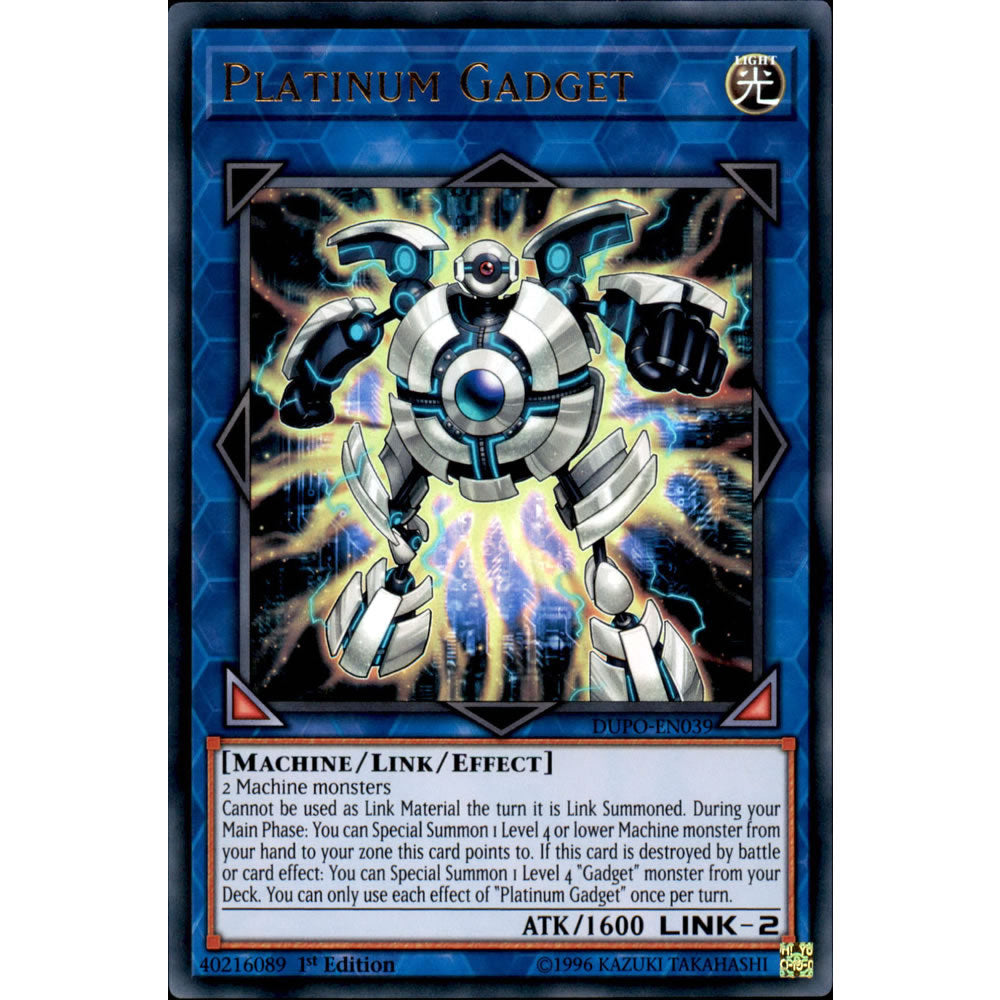 Platinum Gadget DUPO-EN039 Yu-Gi-Oh! Card - Deckboosters Platinum Gadget DUPO-EN039 Yu-Gi-Oh! Card - Deckboosters