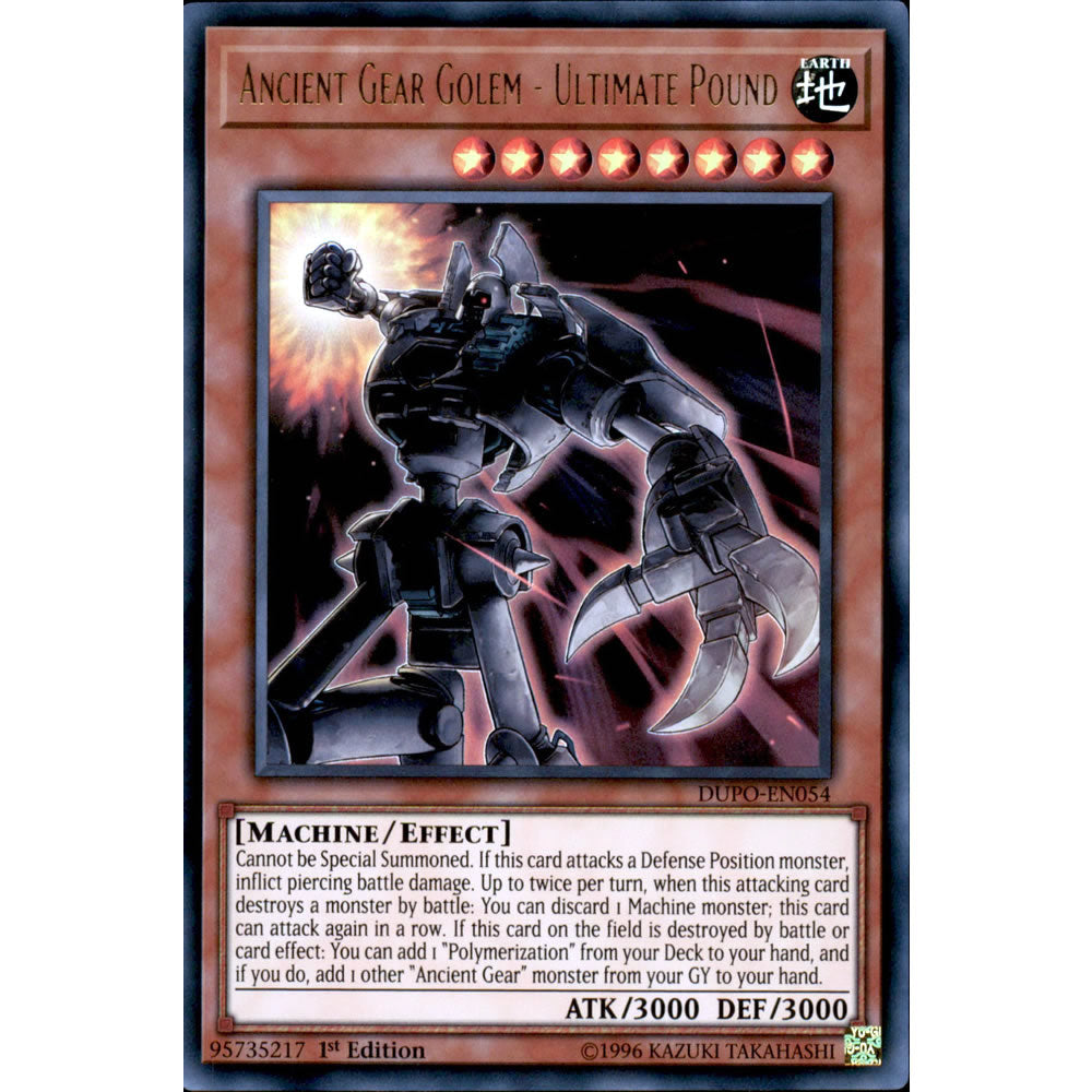 Ancient Gear Golem - Ultimate Pound DUPO-EN054 Yu-Gi-Oh! Card from the Duel Power Set