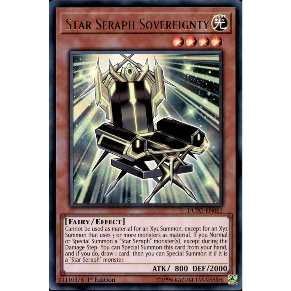 Star Seraph Sovereignty DUPO-EN061 Yu-Gi-Oh! Card from the Duel Power Set