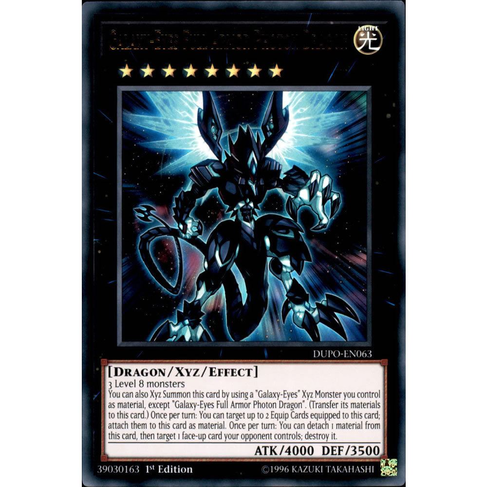 Galaxy-Eyes Full Armor Photon Dragon DUPO-EN063 Yu-Gi-Oh! Card from the Duel Power Set