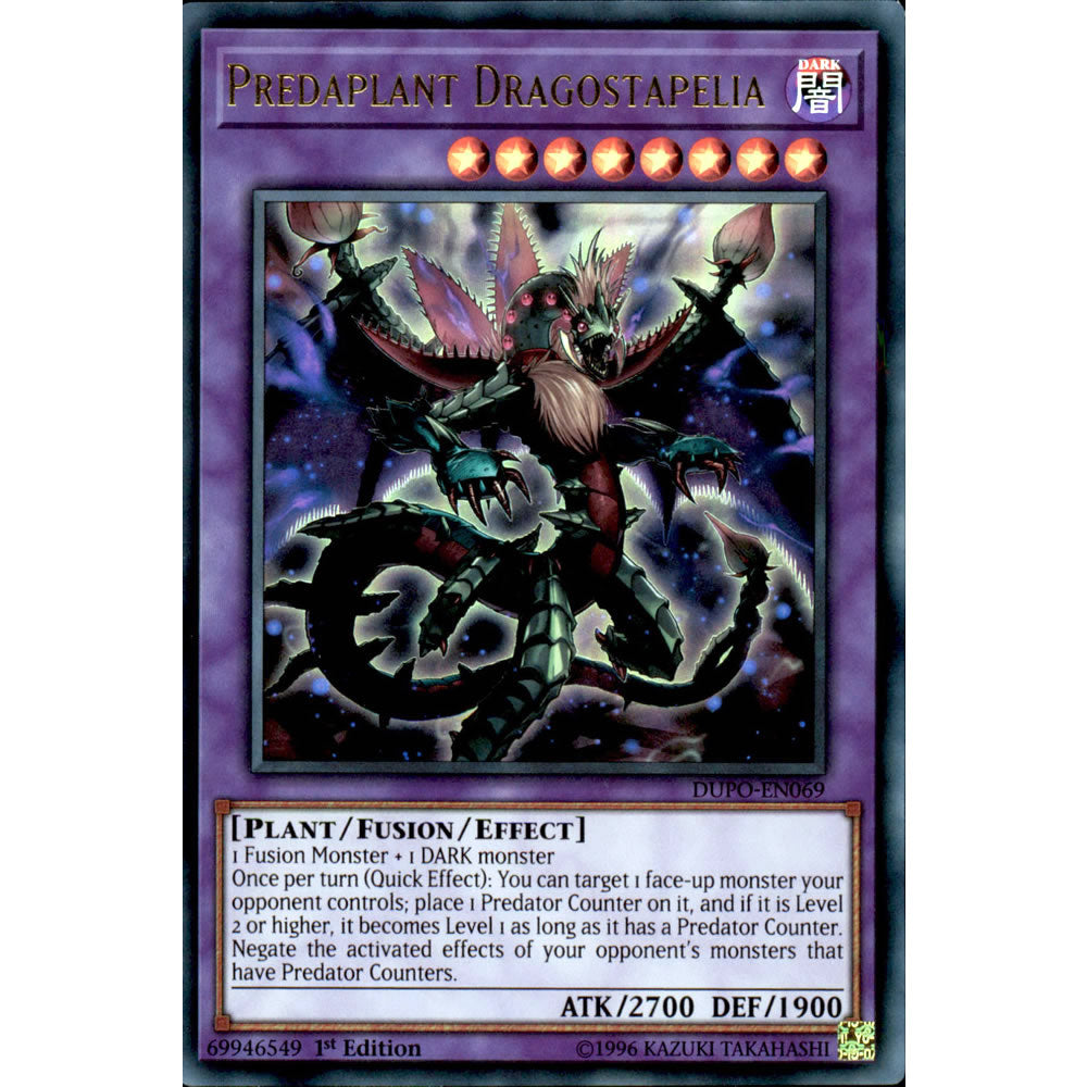 Predaplant Dragostapelia DUPO-EN069 Yu-Gi-Oh! Card from the Duel Power Set
