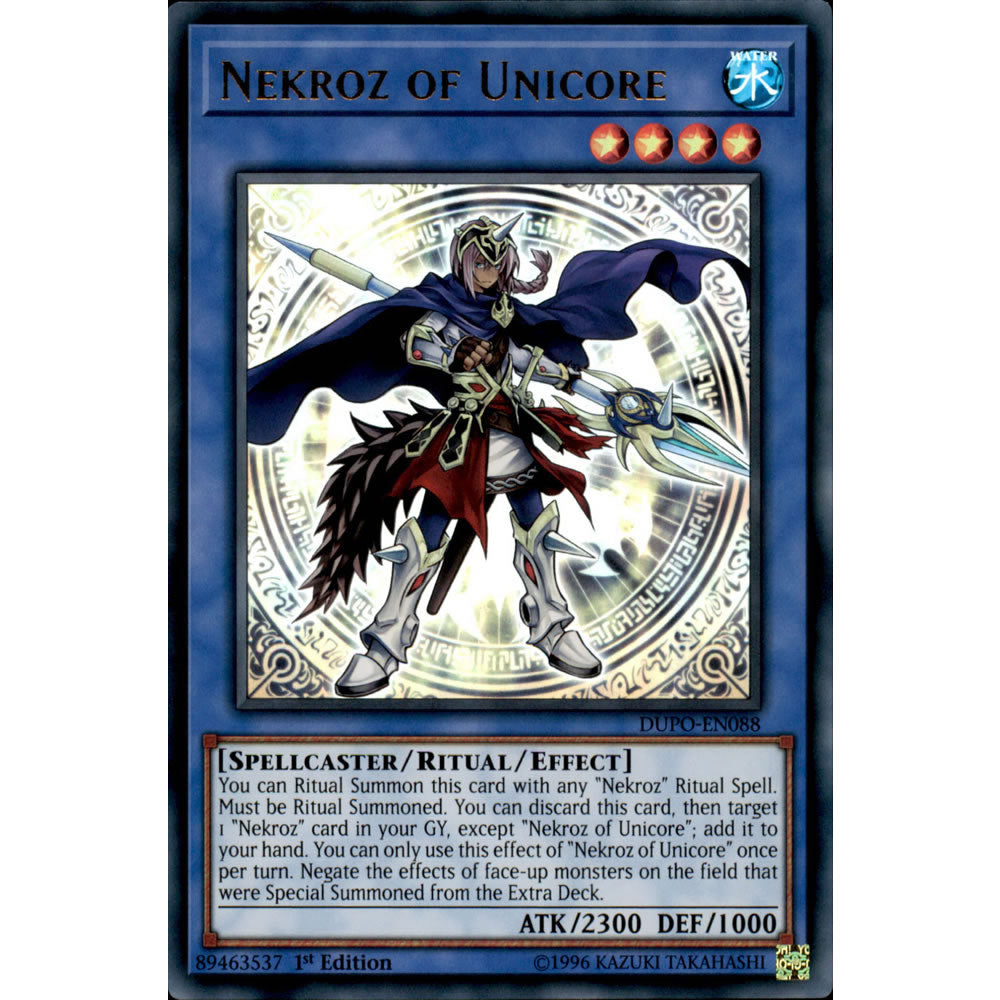 Nekroz of Unicore DUPO-EN088 Yu-Gi-Oh! Card from the Duel Power Set