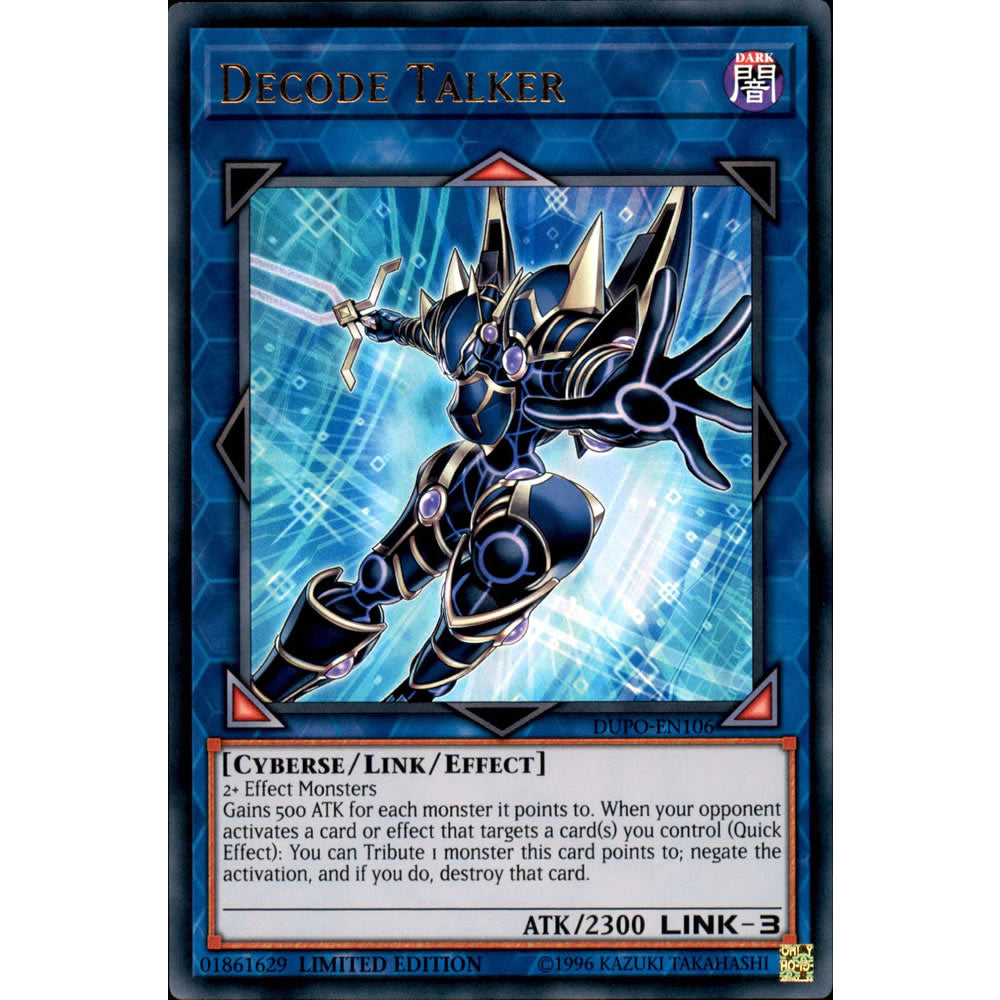 Decode Talker DUPO-EN106 Yu-Gi-Oh! Card from the Duel Power Set