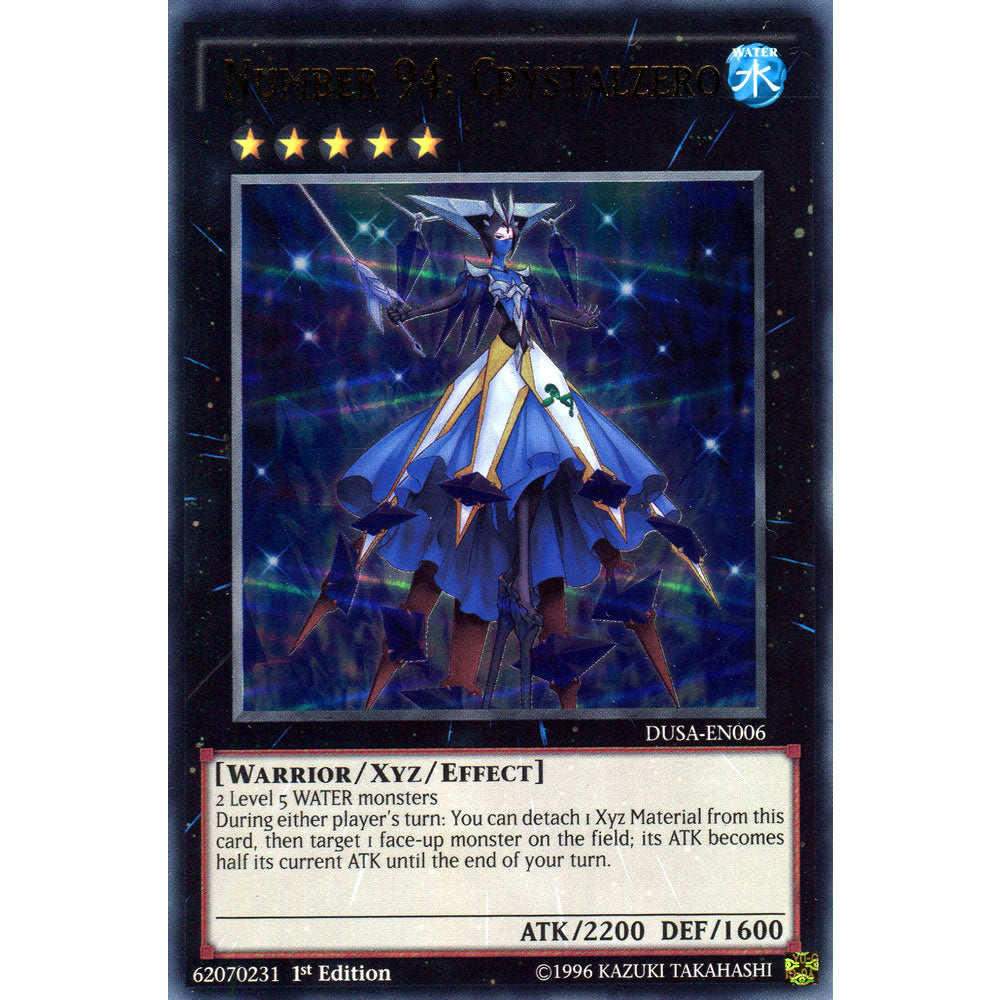 Number 94: Crystalzero DUSA-EN006 Yu-Gi-Oh! Card from the Duelist Saga Set