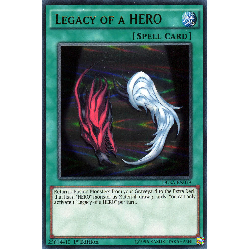 Legacy of a HERO DUSA-EN019 Yu-Gi-Oh! Card from the Duelist Saga Set