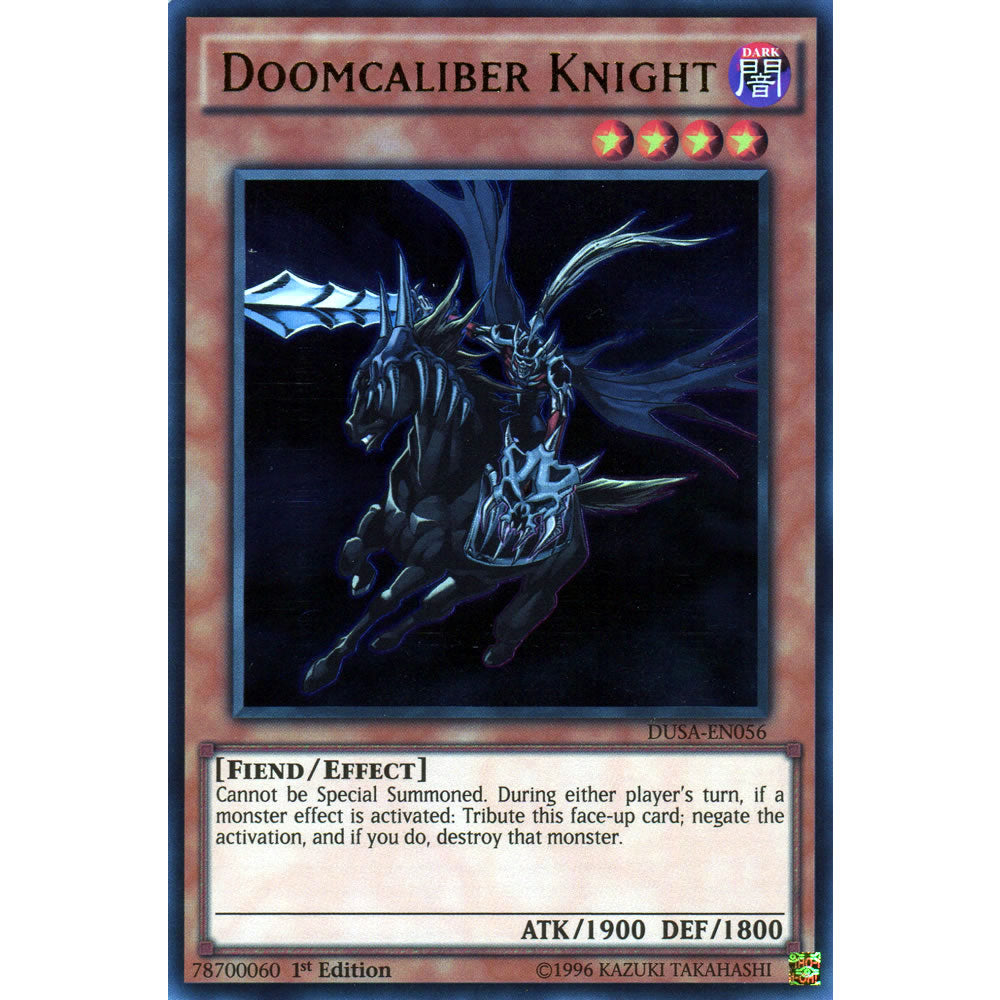 Doomcaliber Knight DUSA-EN056 Yu-Gi-Oh! Card from the Duelist Saga Set