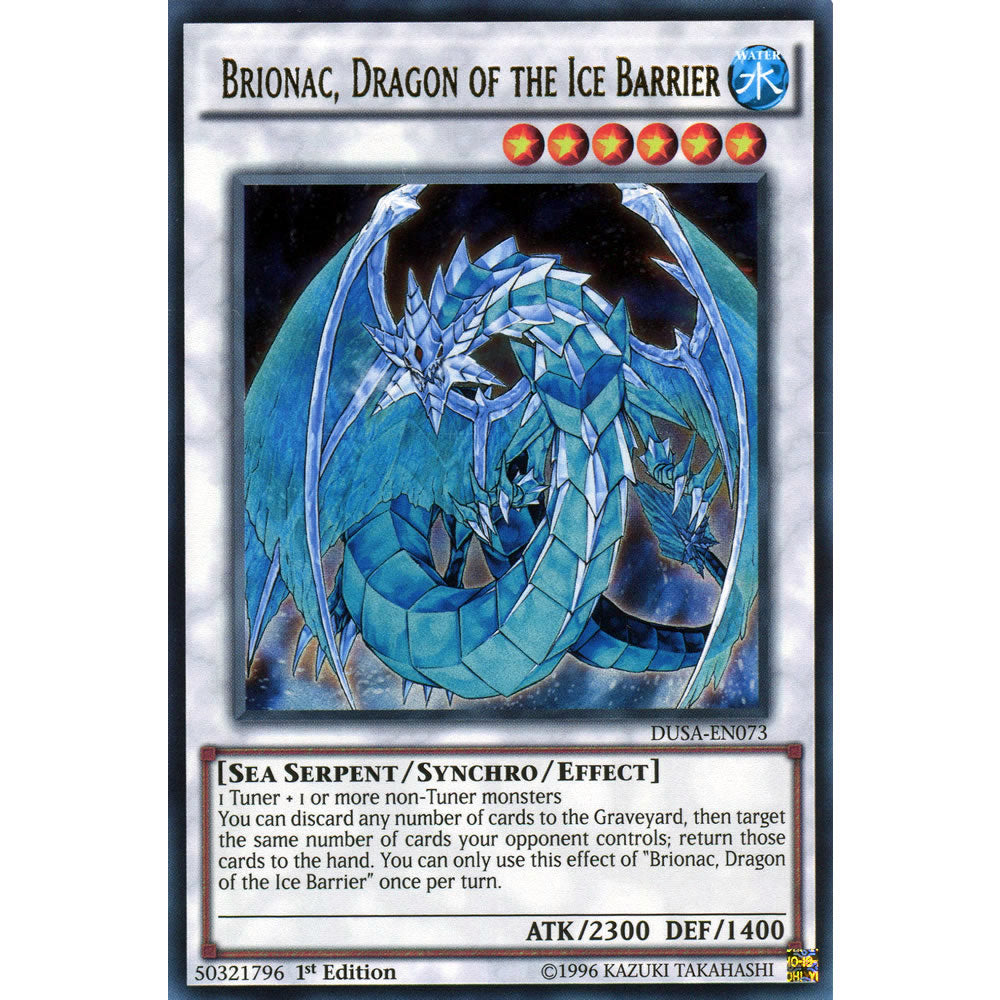 ice barrier synchro monsters Brionac, Dragon of the Ice Barrier DUSA-EN073
