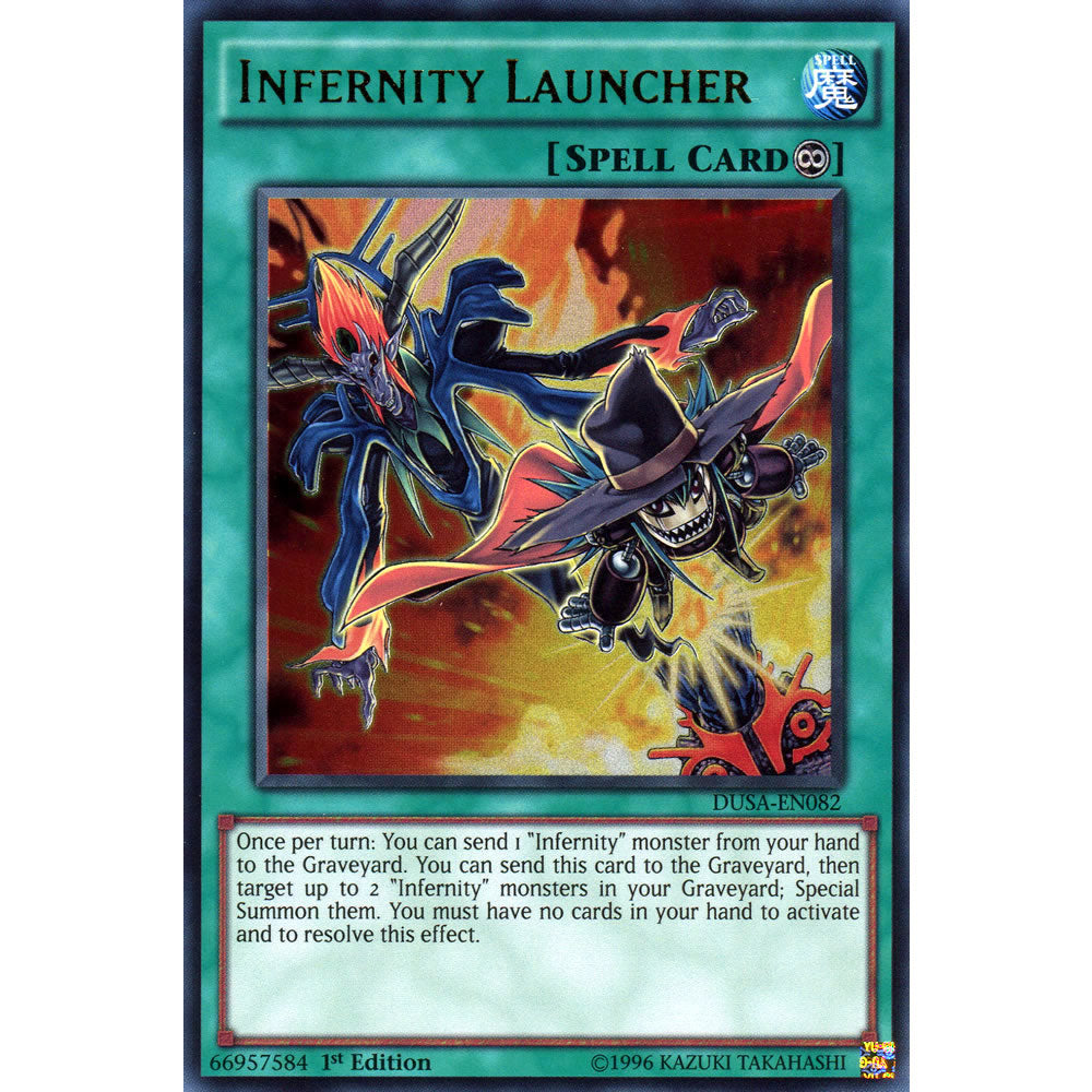 Infernity Launcher DUSA-EN082 Yu-Gi-Oh! Card from the Duelist Saga Set