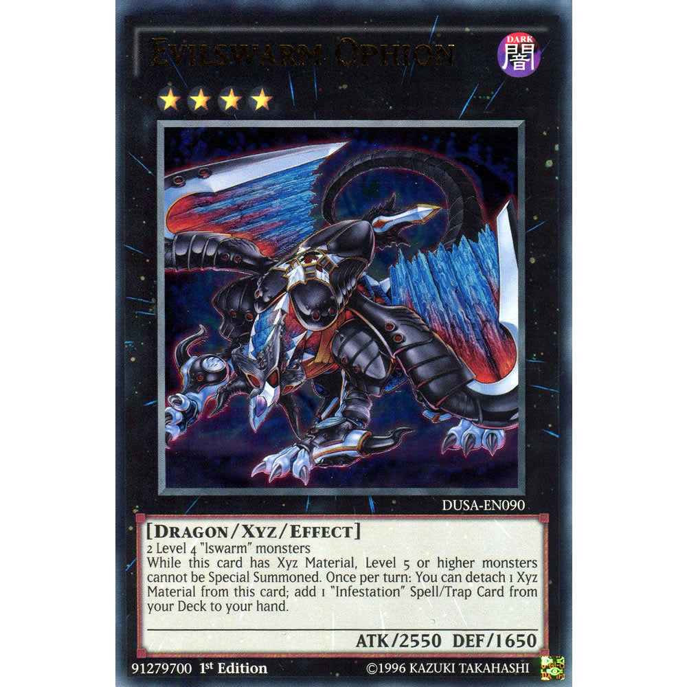 Evilswarm Ophion DUSA-EN090 Yu-Gi-Oh! Card from the Duelist Saga Set