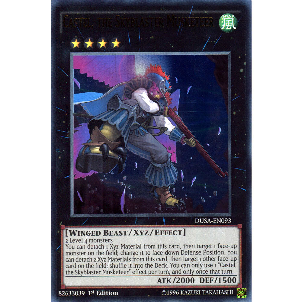 Castel, the Skyblaster Musketeer DUSA-EN093 Yu-Gi-Oh! Card from the Duelist Saga Set