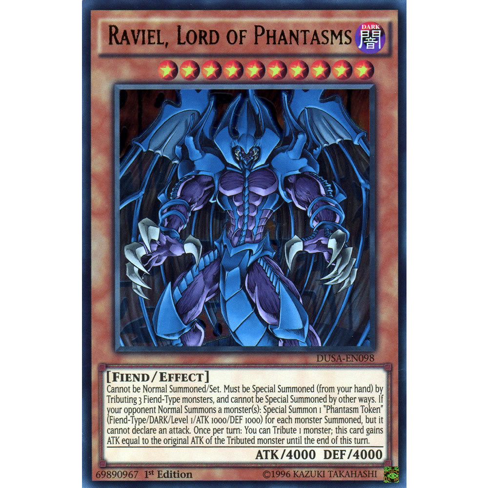 Raviel, Lord of Phantasms DUSA-EN098 Yu-Gi-Oh! Card from the Duelist Saga Set
