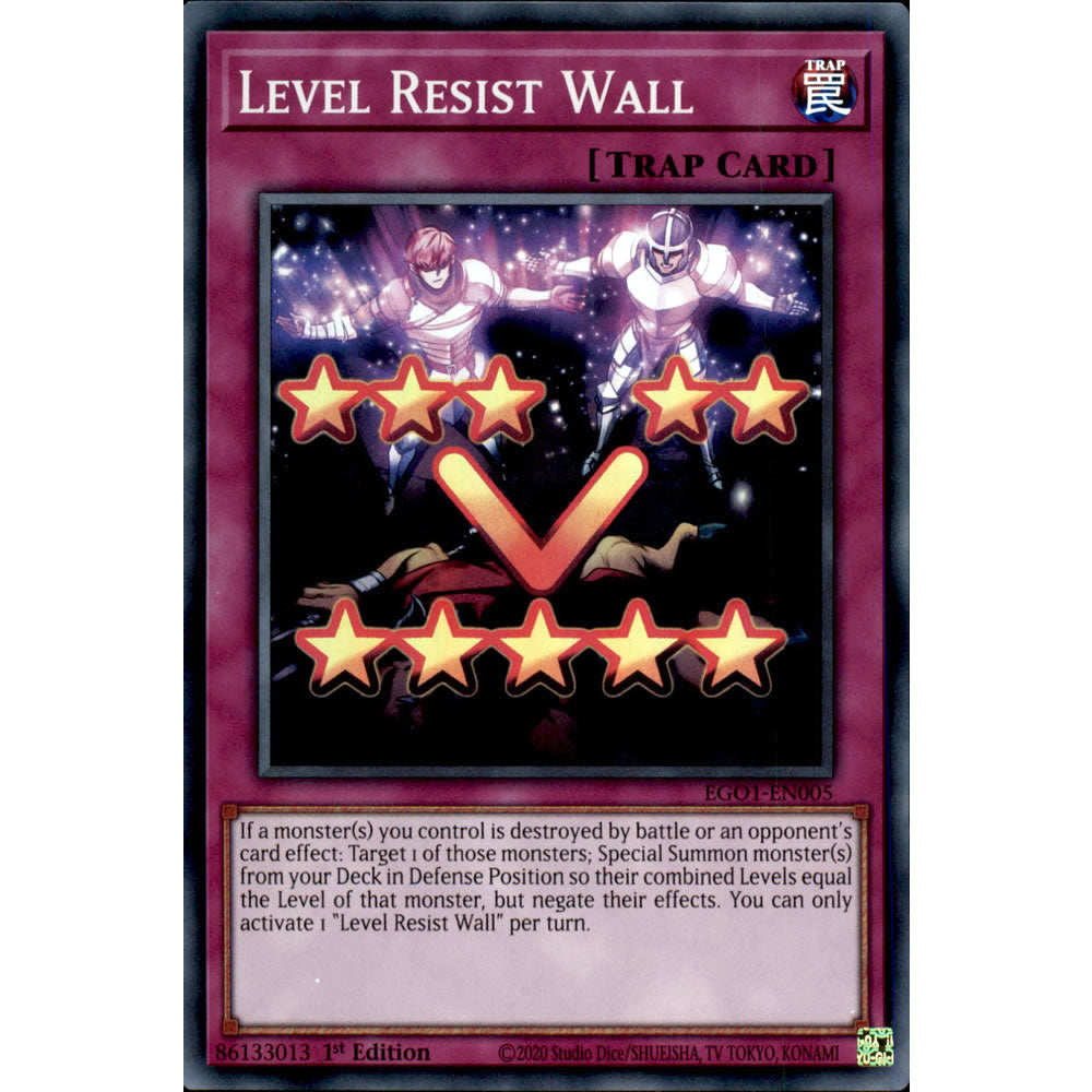 Level Resist Wall EGO1-EN005 Yu-Gi-Oh! Card - Deckboosters Level Resist Wall EGO1-EN005 Yu-Gi-Oh! Card - Deckboosters