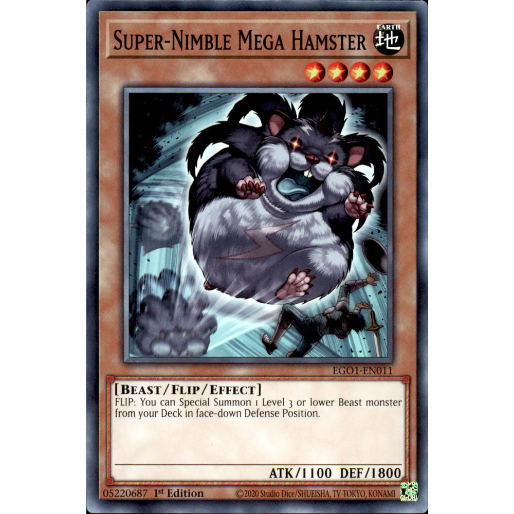 Super-Nimble Mega Hamster EGO1-EN011 Yu-Gi-Oh! Card Super-Nimble Mega Hamster EGO1-EN011 Yu-Gi-Oh! Card