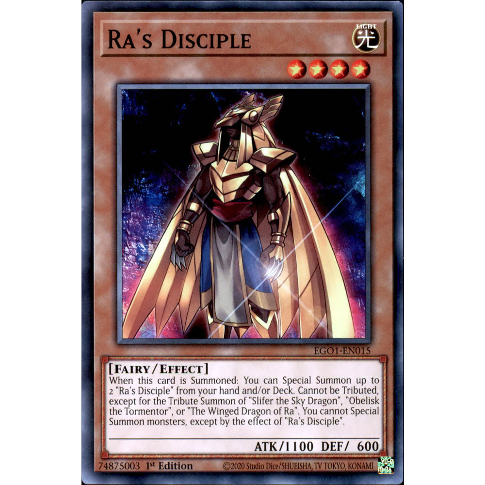 yugioh egyptian god ra deck Ra's Disciple EGO1-EN015 Yu-Gi-Oh! Card