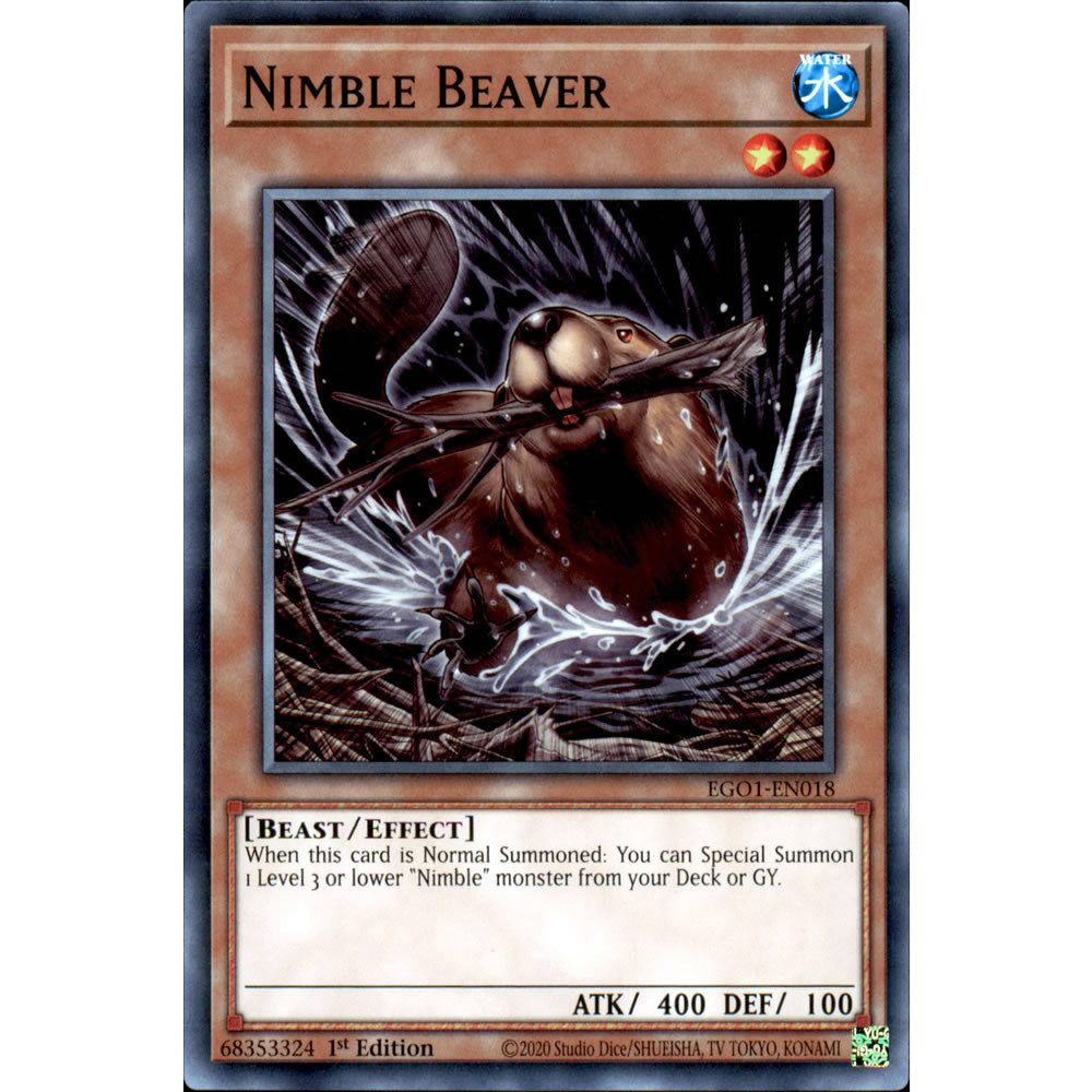 nimble deck yugioh Nimble Beaver EGO1-EN018 Yu-Gi-Oh! Card