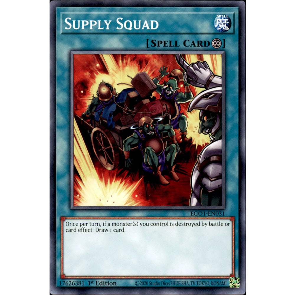 Supply Squad EGO1-EN031 Yu-Gi-Oh! Card from the Egyptian God Deck: Obelisk the Tormentor Set