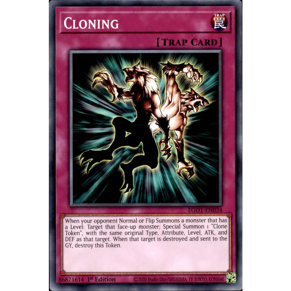 Cloning EGO1-EN034 Yu-Gi-Oh! Card from the Egyptian God Deck: Obelisk the Tormentor Set
