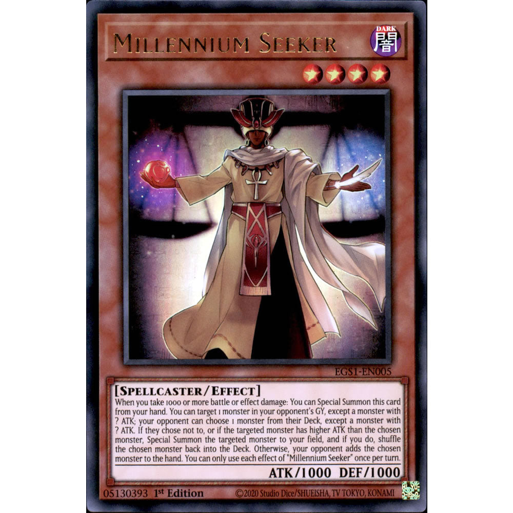 Millennium Seeker EGS1-EN005 Yu-Gi-Oh! Card - Deckboosters Millennium Seeker EGS1-EN005 Yu-Gi-Oh! Card - Deckboosters