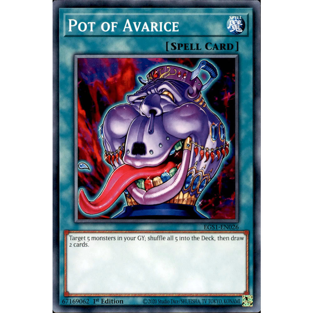 Pot of Avarice EGS1-EN026 Yu-Gi-Oh! Card from the Egyptian God Deck: Slifer the Sky Dragon Set