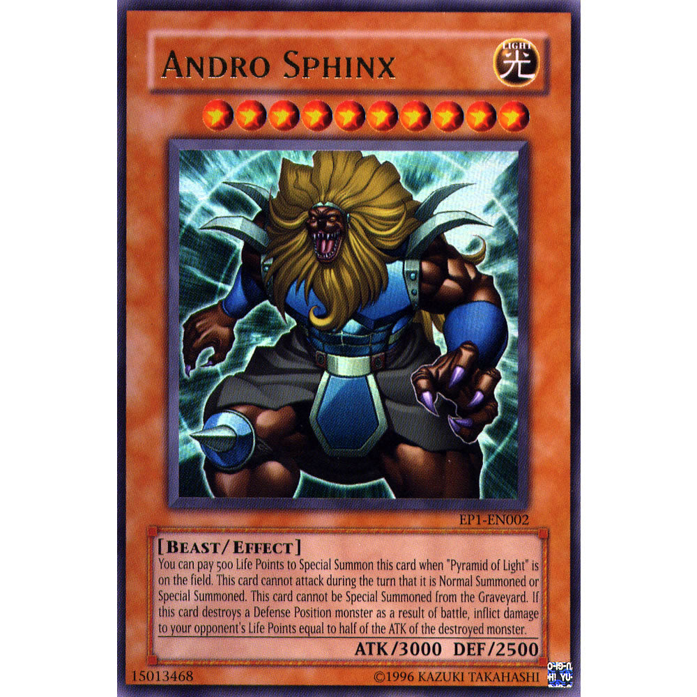 Andro Sphinx EP1-EN002 Yu-Gi-Oh! Card from the Exclusive Pack Set