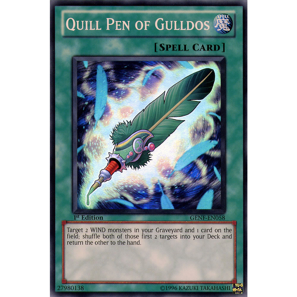 Quill Pen of Gulldos GENF-EN058 Yu-Gi-Oh! Card from the Generation Force Set